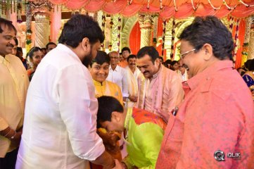 Celebs at Bandla Ganesh Brothers Daughter Ashritha Wedding Photos